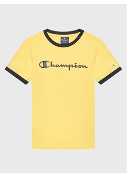 Champion T-Shirt 306286 Żółty Regular Fit ze sklepu MODIVO w kategorii T-shirty chłopięce - zdjęcie 182764452