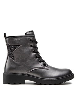 Geox Kozaki J Casey G. G J9420G 0NFEW C0062 S Srebrny ze sklepu MODIVO w kategorii Buty zimowe dziecięce - zdjęcie 182764454