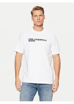 Karl Lagerfeld Jeans T-Shirt A1M17002 Biały Regular Fit ze sklepu MODIVO w kategorii T-shirty męskie - zdjęcie 182764460