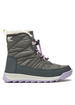 Sorel Śniegowce Whitney™II Plus Lace Wp 2088591052 Szary ze sklepu MODIVO w kategorii Buty zimowe dziecięce - zdjęcie 182764521