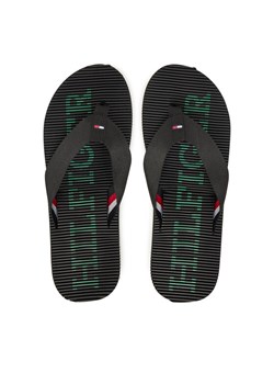 Tommy Hilfiger Japonki Massage Beach Sandal FM0FM05443 Czarny ze sklepu MODIVO w kategorii Klapki męskie - zdjęcie 182764544