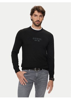 Guess Bluza M4YR04 Z3052 Czarny Regular Fit ze sklepu MODIVO w kategorii Bluzy męskie - zdjęcie 182764641