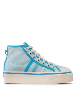 adidas Trampki Nizza Platform Mid GX4604 Niebieski ze sklepu MODIVO w kategorii Trampki damskie - zdjęcie 182764684