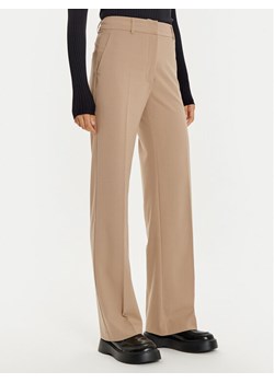 ACCESS FASHION Spodnie materiałowe 44-5064-118 Beżowy Straight Fit ze sklepu MODIVO w kategorii Spodnie damskie - zdjęcie 182764701