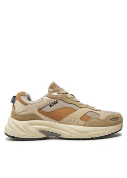 Boss Sneakersy Levitt Runn Hsdny 50517364 Beżowy ze sklepu MODIVO w kategorii Buty sportowe męskie - zdjęcie 182764730