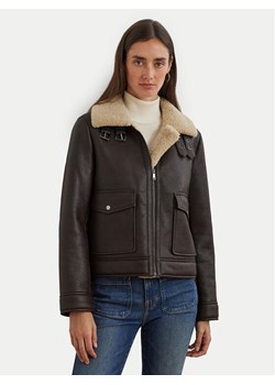 LAUREN RALPH LAUREN Kurtka z imitacji skóry 297957530001 Brązowy Regular Fit ze sklepu MODIVO w kategorii Kurtki damskie - zdjęcie 182764841