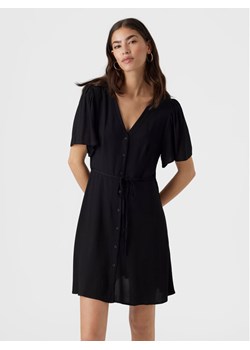 Vero Moda Sukienka letnia Alba 10292845 Czarny Regular Fit ze sklepu MODIVO w kategorii Sukienki - zdjęcie 182764881