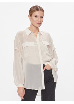 DKNY Koszula P3KMGV44 Beżowy Relaxed Fit ze sklepu MODIVO w kategorii Koszule damskie - zdjęcie 182764920