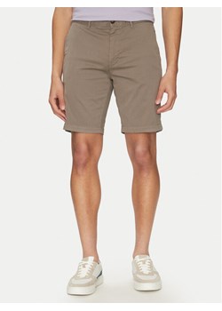 BOSS Szorty materiałowe 50536723 Beżowy Slim Fit ze sklepu MODIVO w kategorii Spodenki męskie - zdjęcie 182765161