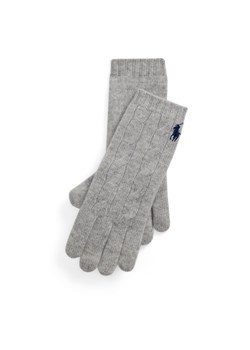 Polo Ralph Lauren Rękawiczki Damskie 455956295003 Szary ze sklepu MODIVO w kategorii Rękawiczki damskie - zdjęcie 182765224