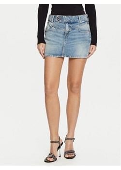 Guess Spódnica jeansowa W5RD96 D5LR1 Niebieski Regular Fit ze sklepu MODIVO w kategorii Spódnice - zdjęcie 182765374