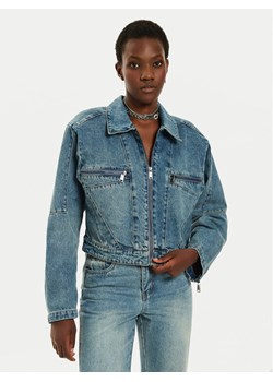Gestuz Kurtka jeansowa Katha 10909478 Niebieski Straight Fit ze sklepu MODIVO w kategorii Kurtki damskie - zdjęcie 182765382