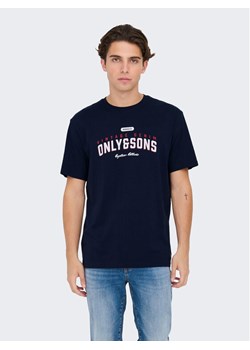 Only & Sons T-Shirt Lenny 22028593 Granatowy Regular Fit ze sklepu MODIVO w kategorii T-shirty męskie - zdjęcie 182765590