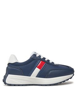 Tommy Hilfiger Sneakersy Flag Low Cut Lace-Up Sneaker T3X9-33877-1695 M Granatowy ze sklepu MODIVO w kategorii Buty sportowe dziecięce - zdjęcie 182765622