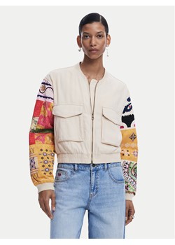 Desigual Kurtka bomber Austin 25SWEW51 Beżowy Regular Fit ze sklepu MODIVO w kategorii Kurtki damskie - zdjęcie 182765653