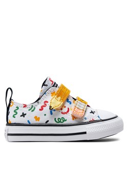 Converse Trampki Chuck Taylor All Star Easy-On Doodles A07219C Biały ze sklepu MODIVO w kategorii Trampki dziecięce - zdjęcie 182765730