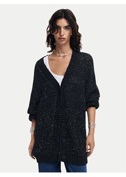 Desigual Kardigan Fredericton 24WWJF22 Czarny Relaxed Fit ze sklepu MODIVO w kategorii Swetry damskie - zdjęcie 182765772