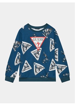Guess Bluza L3BQ00 KAD73 Niebieski Regular Fit ze sklepu MODIVO w kategorii Bluzy chłopięce - zdjęcie 182765824