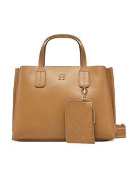 Tommy Hilfiger Torebka Th Distinct Mini Tote AW0AW17192 Brązowy ze sklepu MODIVO w kategorii Torebki damskie - zdjęcie 182765842