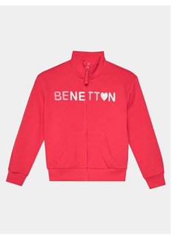United Colors Of Benetton Bluza 3J68C503O Różowy Regular Fit ze sklepu MODIVO w kategorii Bluzy chłopięce - zdjęcie 182766032