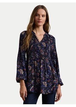 LAUREN RALPH LAUREN Bluzka 200957047 Granatowy Regular Fit ze sklepu MODIVO w kategorii Bluzki damskie - zdjęcie 182766123