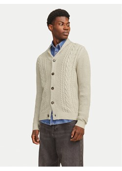Jack&Jones Kardigan Craig 12258484 Écru Regular Fit ze sklepu MODIVO w kategorii Swetry męskie - zdjęcie 182766162
