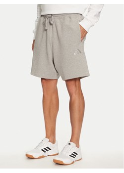 adidas Szorty sportowe ALL SZN French IY4152 Szary Regular Fit ze sklepu MODIVO w kategorii Spodenki męskie - zdjęcie 182766174