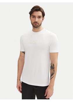 EA7 Emporio Armani T-Shirt 7M000301 AF13739 U0002 Biały Slim Fit ze sklepu MODIVO w kategorii T-shirty męskie - zdjęcie 182766204