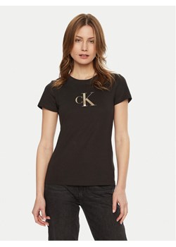 Calvin Klein Jeans T-Shirt Gradient J20J224982 Czarny Slim Fit ze sklepu MODIVO w kategorii Bluzki damskie - zdjęcie 182766274