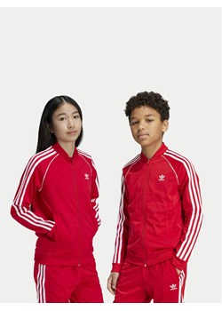 adidas Bluza adicolor IX7629 Czerwony Regular Fit ze sklepu MODIVO w kategorii Bluzy chłopięce - zdjęcie 182766303