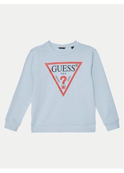 Guess Bluza L73Q09 KAUG0 Błękitny Regular Fit ze sklepu MODIVO w kategorii Bluzy chłopięce - zdjęcie 182766313