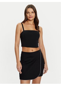Guess Top W5RH26 WGLO2 Czarny Regular Fit ze sklepu MODIVO w kategorii Bluzki damskie - zdjęcie 182766324