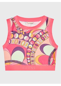 Guess Top J3GI27 MC01P Różowy Slim Fit ze sklepu MODIVO w kategorii Bluzki dziewczęce - zdjęcie 182766363