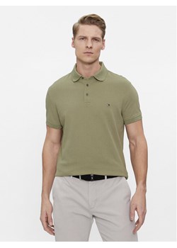 Tommy Hilfiger Polo 1985 MW0MW17771 Zielony Slim Fit ze sklepu MODIVO w kategorii T-shirty męskie - zdjęcie 182766381