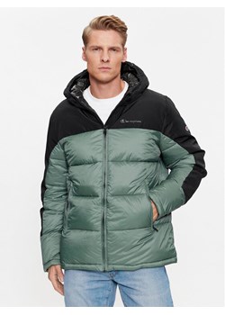 Champion Kurtka puchowa Hooded Jacket 219190 Zielony Regular Fit ze sklepu MODIVO w kategorii Kurtki męskie - zdjęcie 182766451