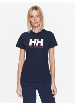 Helly Hansen T-Shirt Logo 34112 Granatowy Regular Fit ze sklepu MODIVO w kategorii Bluzki damskie - zdjęcie 182766534