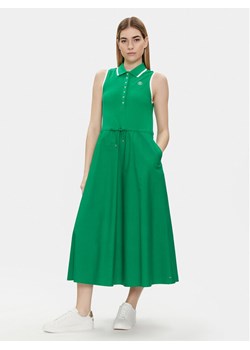 Tommy Hilfiger Sukienka letnia WW0WW41272 Zielony Regular Fit ze sklepu MODIVO w kategorii Sukienki - zdjęcie 182766934