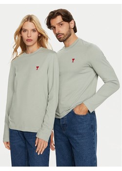 AMI PARIS Longsleeve UTS235.724 Szary Regular Fit ze sklepu MODIVO w kategorii Bluzki damskie - zdjęcie 182767004