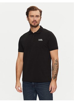 KARL LAGERFELD Polo 745088 551235 Czarny Regular Fit ze sklepu MODIVO w kategorii T-shirty męskie - zdjęcie 182767162