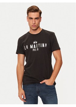 La Martina T-Shirt ZMR322 JS206 Czarny Regular Fit ze sklepu MODIVO w kategorii T-shirty męskie - zdjęcie 182767170