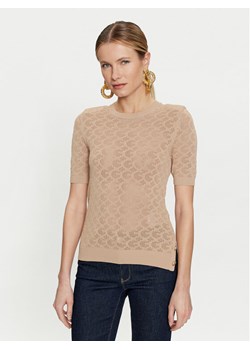 Guess Sweter Belle W4GR15 Z36O0 Beżowy Regular Fit ze sklepu MODIVO w kategorii Swetry damskie - zdjęcie 182767183
