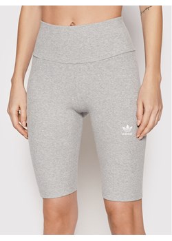 adidas Kolarki adicolor Essentials HF7485 Szary Slim Fit ze sklepu MODIVO w kategorii Szorty - zdjęcie 182767272