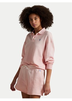 Polo Ralph Lauren Bluza 211965097007 Różowy Relaxed Fit - id: 0000305212931 - marki Polo Ralph Lauren - 182767313 Polo Ralph Lauren Bluza 211965097007 Różowy Relaxed Fit ze sklepu MODIVO w kategorii Bluzy damskie - zdjęcie 182767313