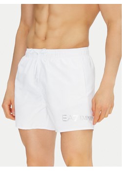 EA7 Emporio Armani Szorty kąpielowe 7M000519 AF13049 M0076 Biały Regular Fit ze sklepu MODIVO w kategorii Kąpielówki - zdjęcie 182767440