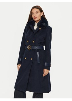 Guess Płaszcz zimowy Amelia W4BL46 WGKI2 Granatowy Regular Fit ze sklepu MODIVO w kategorii Płaszcze damskie - zdjęcie 182767621