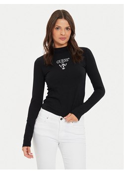Guess Bluzka Colette V4YI23 KCDH1 Czarny Slim Fit ze sklepu MODIVO w kategorii Bluzki damskie - zdjęcie 182767762