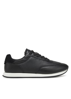Calvin Klein Sneakersy Low Top Lace Up Tmbl Lth HM0HM01804 Czarny ze sklepu MODIVO w kategorii Buty sportowe męskie - zdjęcie 182767811