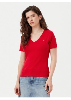 Tommy Hilfiger T-Shirt New Cody WW0WW40584 Czerwony Slim Fit ze sklepu MODIVO w kategorii Bluzki damskie - zdjęcie 182767821