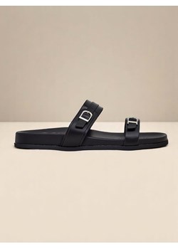 Royalfashion Damskie klapki eko skórzane EcoTwins Slides ze sklepu royalfashion.pl w kategorii Klapki damskie - zdjęcie 183544720