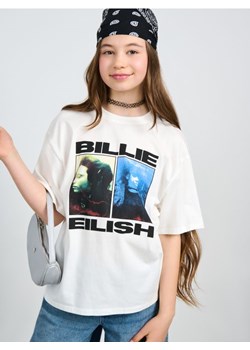 Sinsay - Koszulka Billie Eilish - kremowy ze sklepu Sinsay w kategorii Bluzki dziewczęce - zdjęcie 183545302